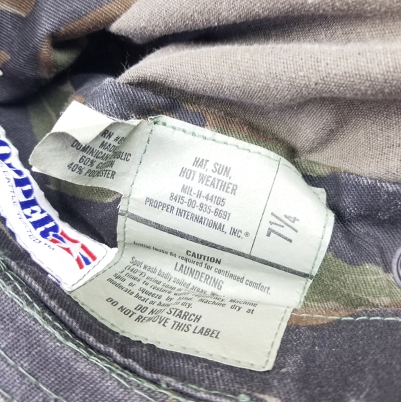 VTG 90's 00's Camouflage Military Booney Sun Hat - Picture 7 of 7
